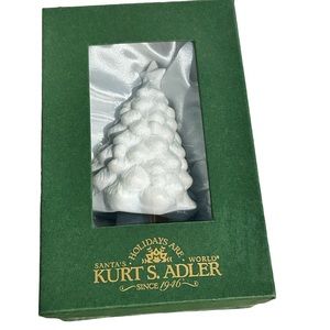 Santa’s World Kurt S. Adler Ceramic Glitter Christmas Tree Night Light